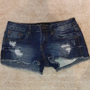 3/$20 Jean shorts with rips